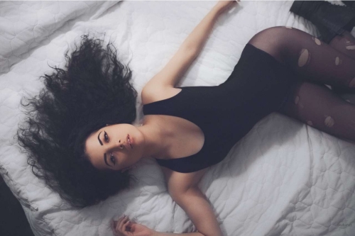 Seductive Beauty Poses Sexily in Clothing: Hot Model Photoshoot