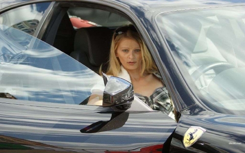Sexy Woman Posing by Cars - Seductive Model Photoshoot Near Vehicles