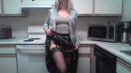 Blonde Babe's Steamy Kitchen Strip Tease - Explicit and Sensual Show