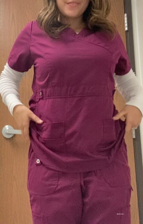 Naked Nurse After Shift: Explicit Post-Work Striptease