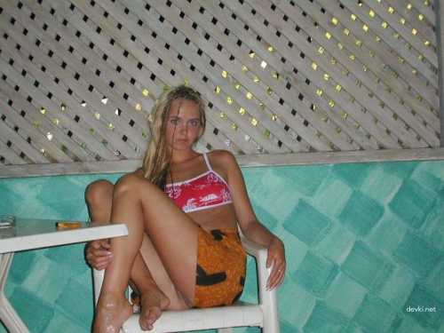 Sexy Girl Poses Seductively at Home - Sweet Young Woman in Lingerie