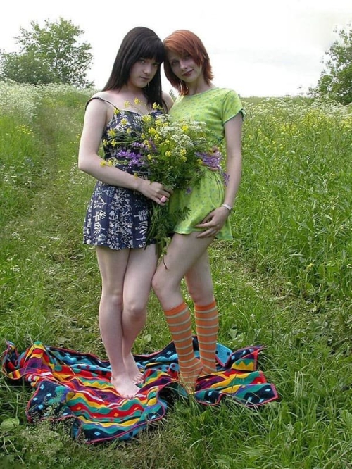 Wild Friends Get Naughty Outdoors - Explicit Lesbian Porn Photo