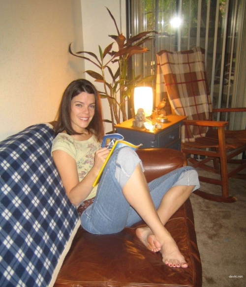 Slender Brunette Double Penetration with Two Guys