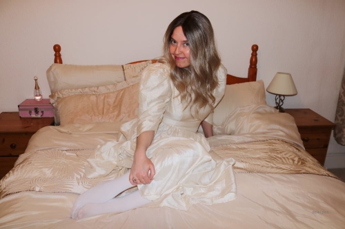 Seductive Bride in Wedding Dress: Sultry and Sensual Beauty