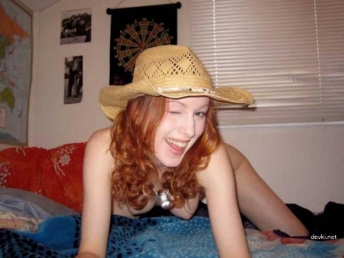 Sexy Redhead Cutie's Intimate Home Photoshoot