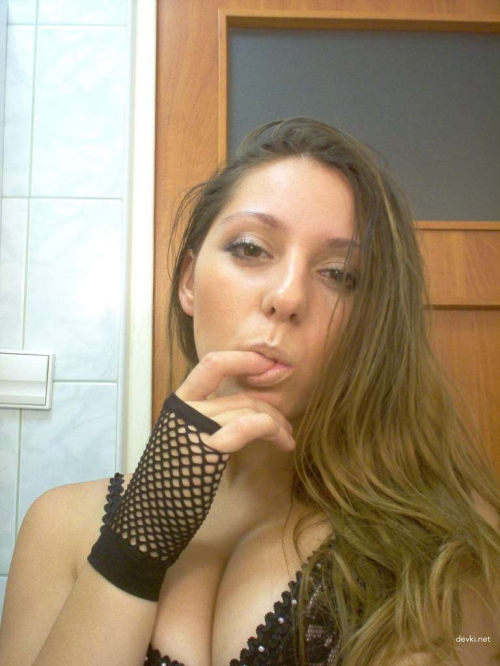 Sexy Girl's Steamy Bathroom Selfie - Hot and Naked Shower Snap