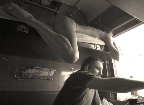 Naked in Train Carriage: Explicit Voyeurism Caught on Camera