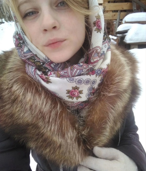 Sexy Russian girl loves to show off her breasts - explicit photo
