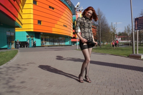 Explicit Redhead Erotica: Seductive Beauty in Sensual Pose