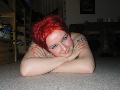 Redhead Girl Poses Nude - Explicit Porn Photo
