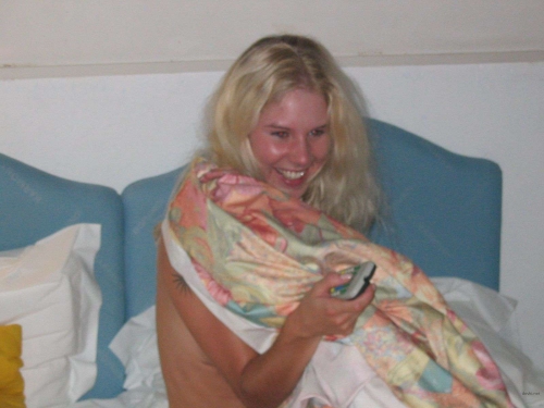 Private Photo of Sexy Blonde Babe in Explicit Poses
