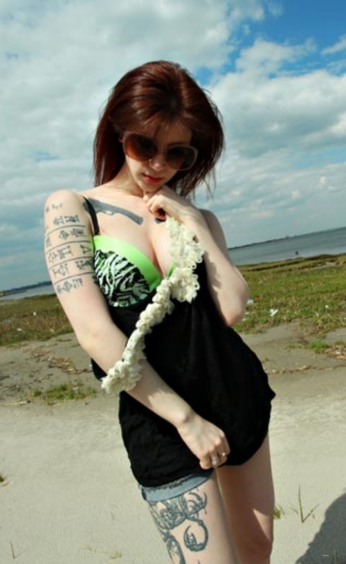Sexy Woman with Two Guns: Badass Femme Fatale in Action