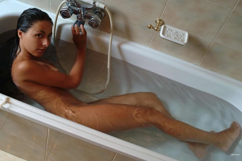 Sexy Girl Takes Steamy Bath - Sensual Relaxation and Beauty