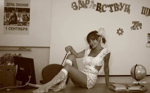 Hello School: Explicit Back to School Photo Shoot with Hot Russian Girl