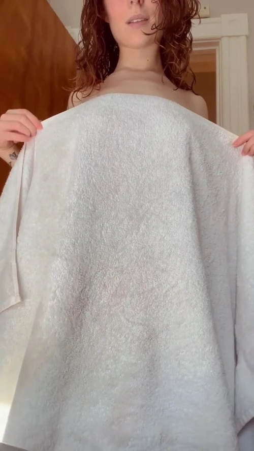 Seductive Slowly Dropped Towel: Erotic Tease and Sensual Seduction.
