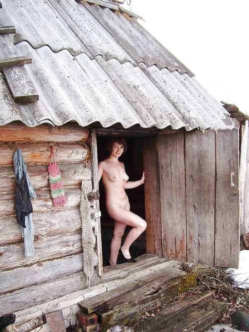 Naked Woman in Village: Explicit Rural Nudity and Provocative Scenes
