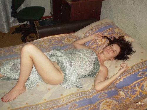 Captured My Sleeping Wife: Intimate and Sensual Bedroom Snapshot
