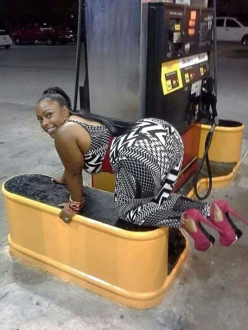 Prostitutes Fill Up Their Cars: Explicit Fueling Action
