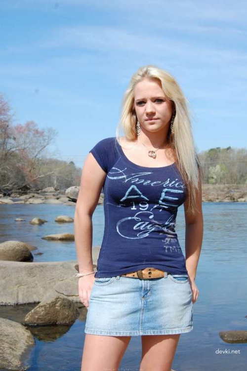 Explicit Nude Blonde Poses Outdoors - Young Naked Woman in Nature