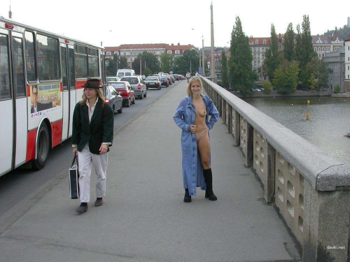 Blonde Strips in Public Places (Part 2): Explicit Public Nudity and Exhibitionism