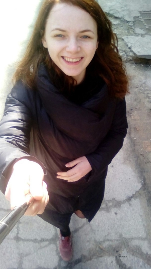 Naked Street Selfie: Bold and Explicit Public Nudity Photo