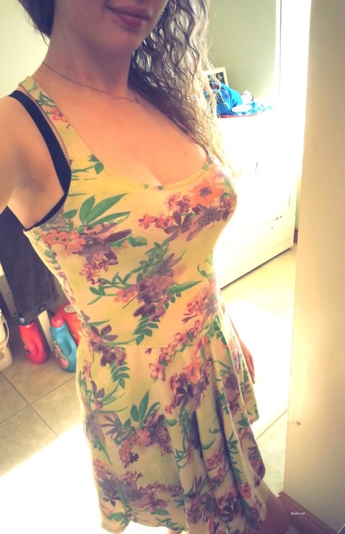 Sexy Woman Poses in Summer Dress and Nude - Hot Photoshoot!