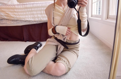 Intimate Home Erotica: Girl's Reflection in Mirror