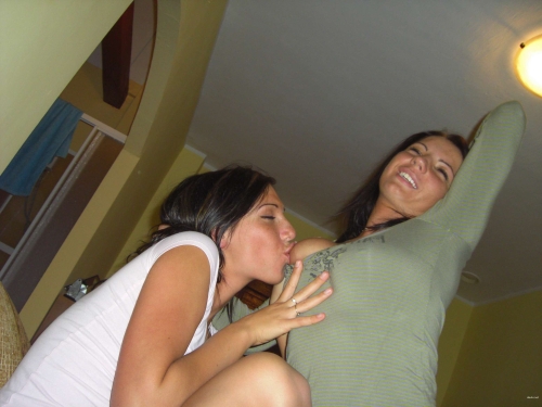 Intimate Photo of Girlfriends: Explicit Lesbian Selfie