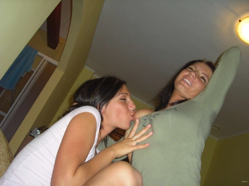 Intimate Photo of Girlfriends: Explicit Lesbian Selfie