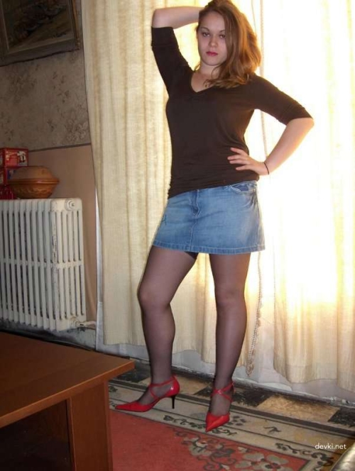 Sexy Girl in Stockings - Seductive Photo Shoot with Hot Babe in Lingerie