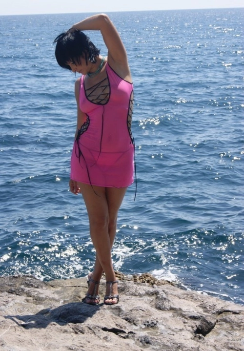 Seductive Woman Relaxing at Resort: Sensual Vacation Beauty - Hot Bikini Babe!