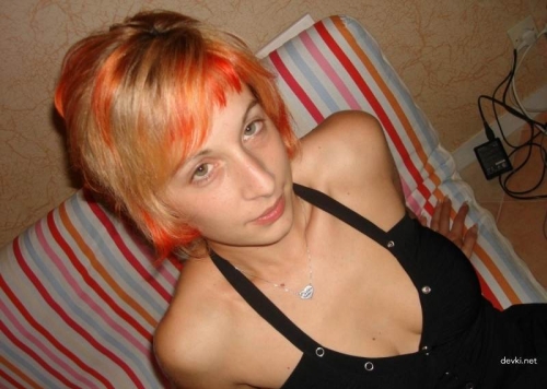 Redhead Girl in Various Nude Poses - Explicit Pantyless Photoshoot