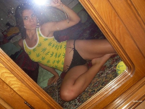 Sexy Young Woman Flaunting Mature Curves