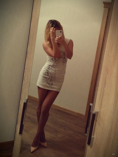 Hot Selfie in Nude Stockings: Bold and Explicit Photoshoot
