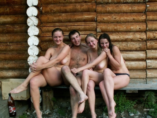 Steamy Couple in Sauna: Hot and Naked Family Fun