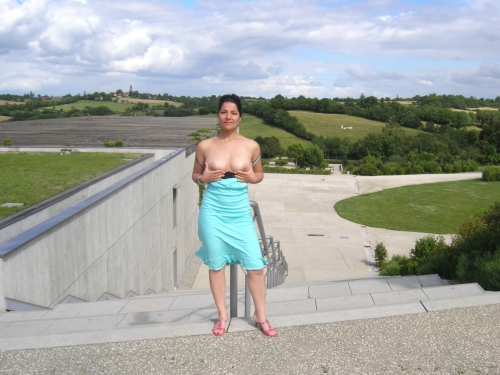 Exhibitionist Shows Off in Various Locations: Bold and Explicit Photos