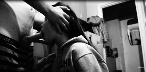 My mouth takes cock: Explicit blowjob porn photo