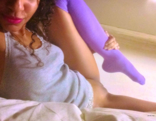 Sexy Mulatto Babe Spreading Her Pussy - Explicit Close-Up Photo