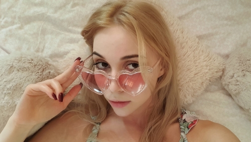 Slender Blonde Girl with Erect Nipples in Excitement - Explicit Adult Content