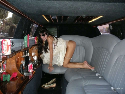 Slender girl posing nude: explicit photo shoot