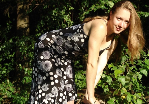 Girl Strips in Nature - Part 4: Explicit Outdoor Undressing Action