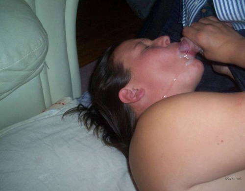 Facial Cumshot Galore: Hot Babe Covered in Cum