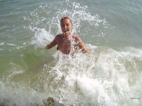 Explicit Nude Beach Vacation Photo