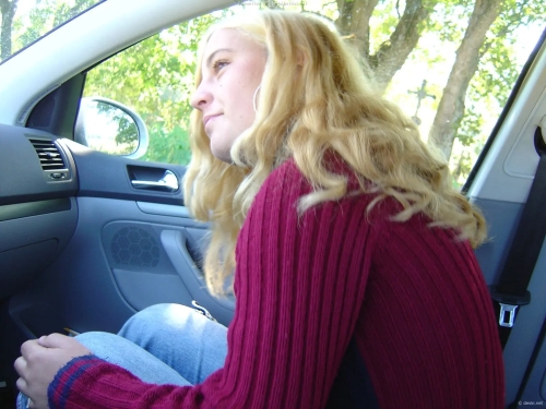 Busty Babe Gets Fucked in Car - Big Tits Porn