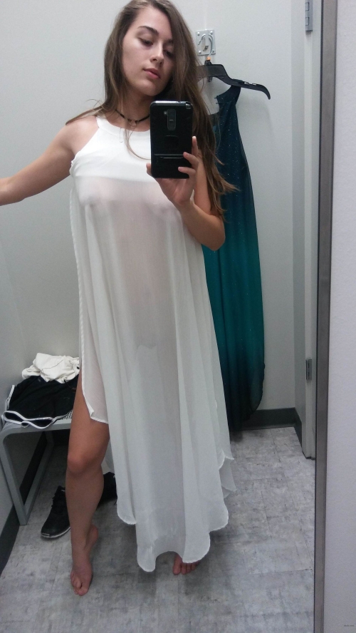 Private Photo of Girl in Fitting Room: Explicit and Sensual Selfie Shot
