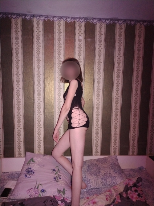 Mature Skinny Slut in Revealing Black Dress and Panties with Access