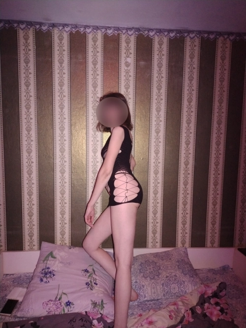 Mature Skinny Slut in Revealing Black Dress and Panties with Access