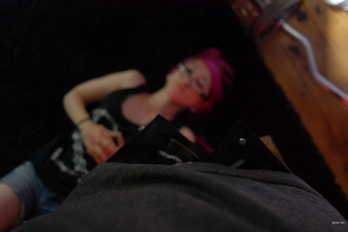 Emo girl deepthroats in hardcore blowjob scene
