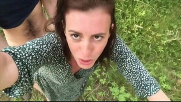 Wild Forest Selfie Sex: Lift My Dress and Fuck Me Hard!
