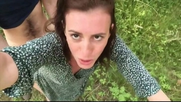 Wild Forest Selfie Sex: Lift My Dress and Fuck Me Hard!